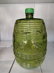 Банка 10 литров зеленое стекло с крышкой 